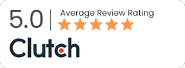 5.0 average review rating on Clutch