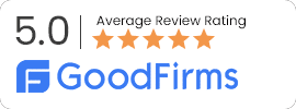 5.0 average review rating on GoodFirms