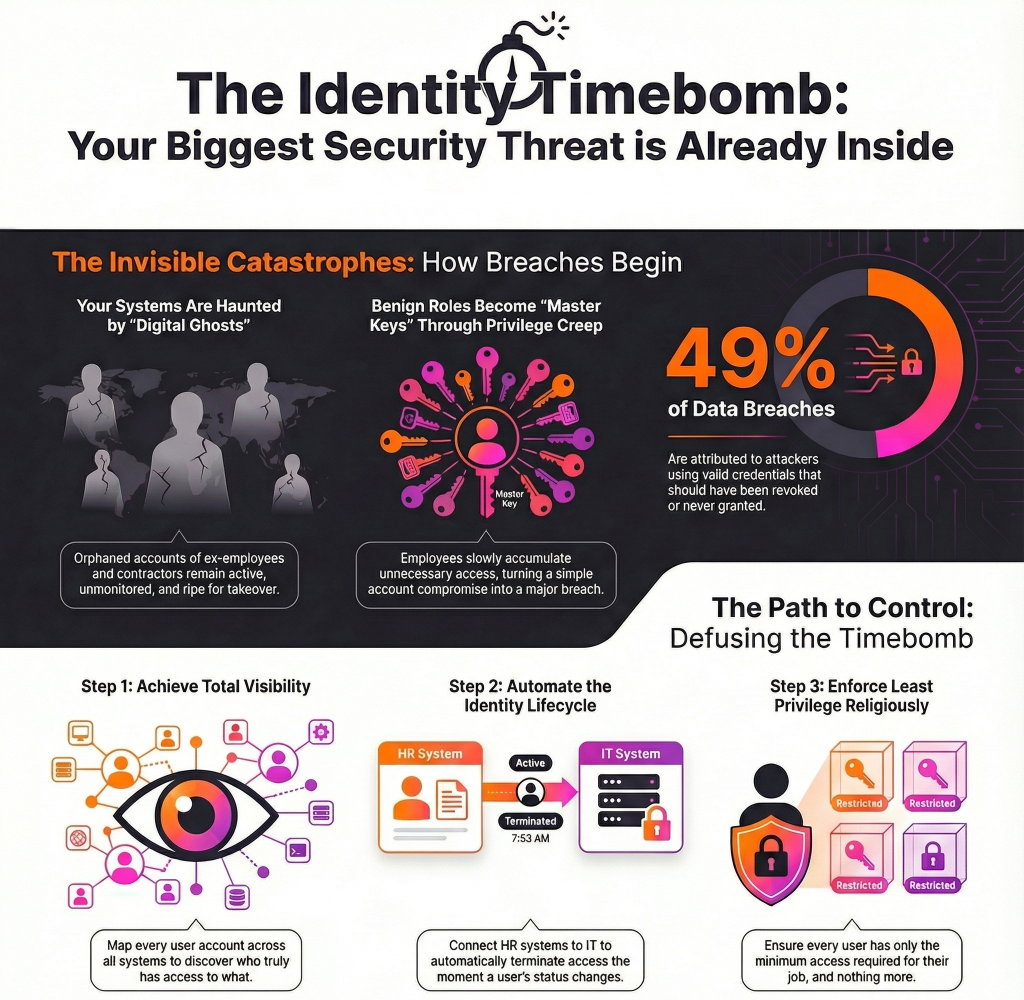 cybersecurity's threat of identity timebomb and it's path control